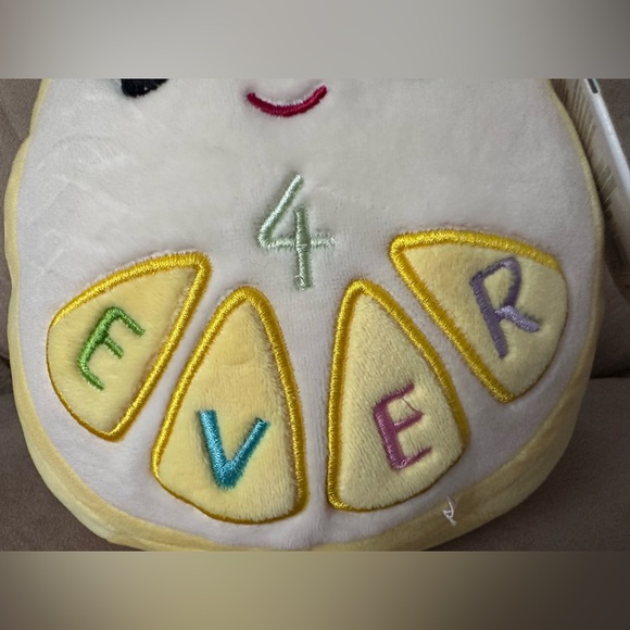 Kellytoy Leticia the 4ever Lemon Squishmallow Fruit Squad Plush Stuffed Toy 8” - Picture 3 of 13